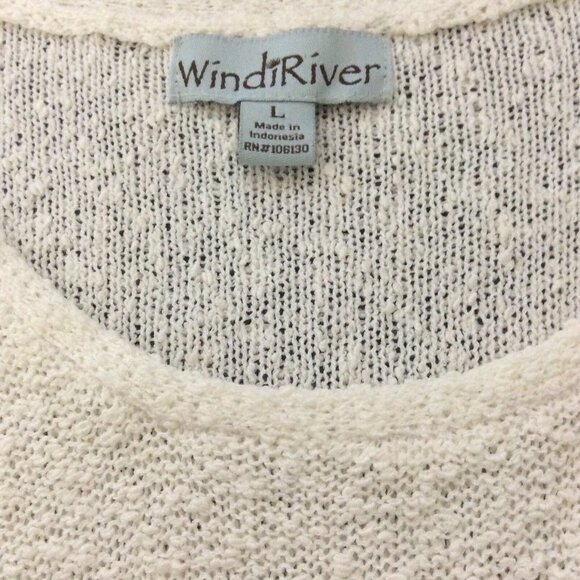 WINDIRIVER Womens Knit Tank Top Size Large Ivory - Picture 10 of 11